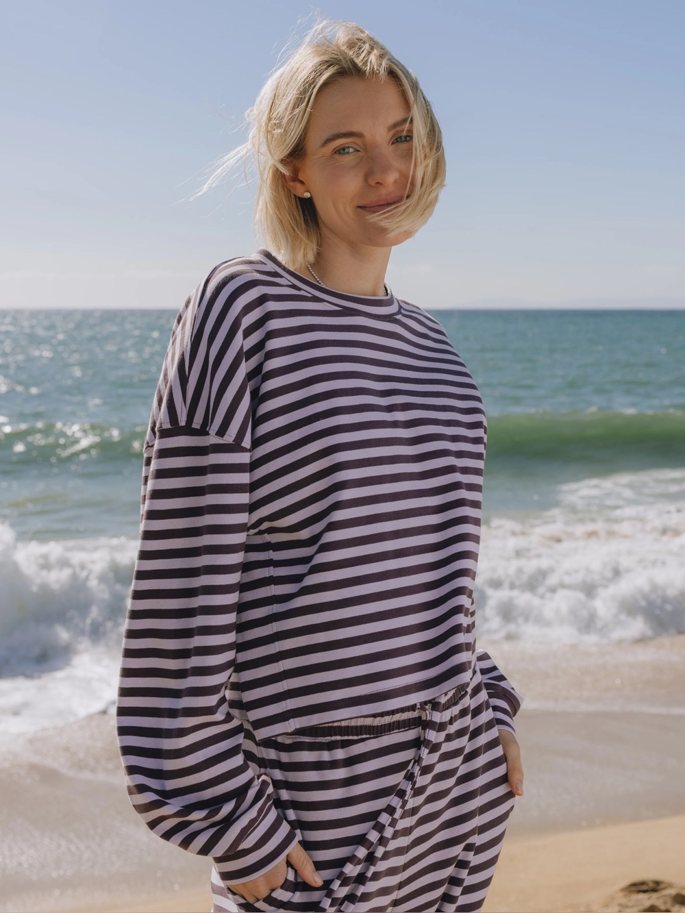 Daily Drills Striped Cotton Long Sleeve